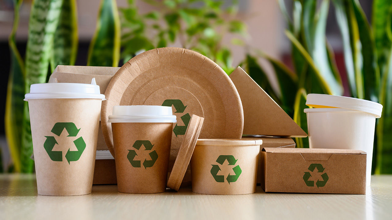 Recycled food packaging
